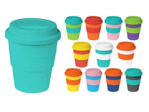 Promotional Metro Coffee Cups With Plastic Lids (320ml)