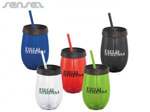 Promotional Reusable Tumblers With Straw (530ml)