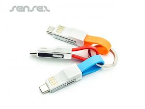 Promotional USB Charging Cable Keyrings