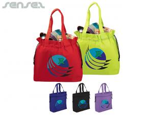 Promotional Tote Bags With Drawstring Rope Cinch Closure