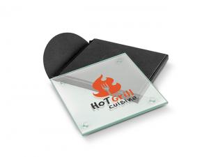 Promotional Clarity Glass Coasters (Single)