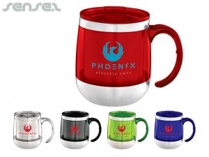 Promotional Avid Stainless Double Wall Desk Mugs (14oz)