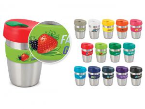 Promotional Escar Stainless Double Wall Coffee Cups (350ml)