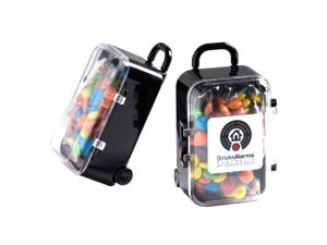 Promotional M&M Filled Luggage Travel Bags (50g)
