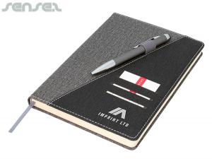 Promotional Leonardo Notebook With Card Slot & Pen Loops (A5)