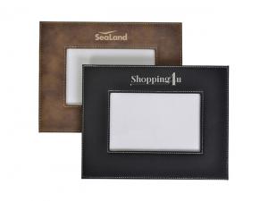 Promotional Janice PU Leather Photo Frames (4x6 Photos)