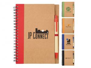 Promotional Eco Recycled Spiral Notebooks With Pen