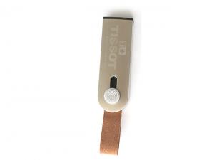 Promotional Leather Strap Metal USB Sticks (4GB)