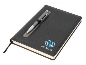 Promotional Hugo Executive Textured Notebooks (A5)