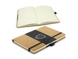 Promotional Nude Cork Black Band Notebooks (A5)