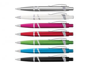 Promotional Plastic & Metal Pens (Blue Ink)