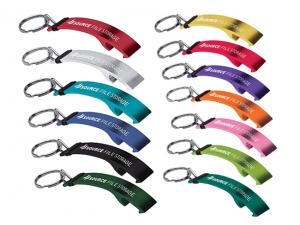 Promotional Colourful Metallic Bottle Opener Keyrings