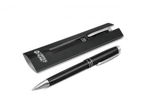 Brass Swiss Peak Black Pens