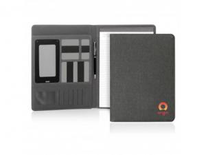 Promotional Linen Look Tech Compendiums (A4)