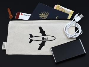 Promotional Unbleached Cotton Tech Bags (Large)