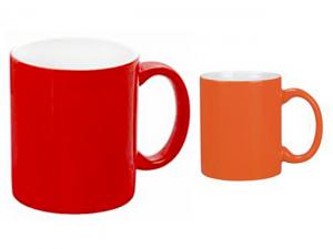 Promotional Classic Red Orange Mugs (300ml)