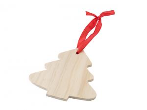 Promotional Wooden XMas Tree Shaped Ornaments
