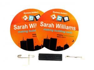 Promotional Round Staff Name Badges (90mm)
