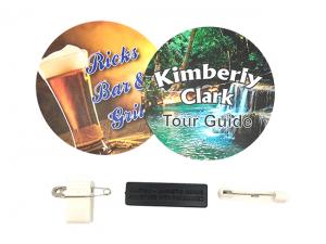 Promotional Round Staff Name Badges (75mm)