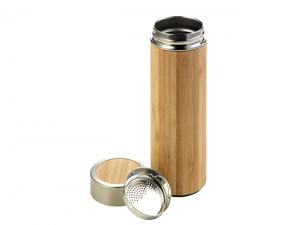 Promotional Bamboo Double Walled Drink Bottles (420ml)
