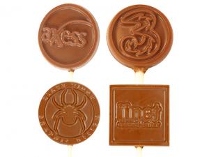 Promotional Shaped Chocolate Lollipops