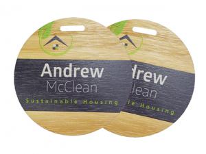 Promotional Eco Bamboo Name Tags (75mm)