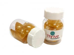 Promotional Baby Jar Filled With Eucalyptus Humbug Lollies (45g)