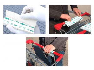 Promotional Removable Barrier Notes For Shopping Trolleys And Baskets