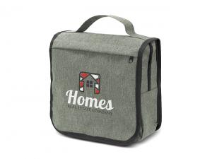 Promotional Two-Tone Heather Style Toiletry Bags