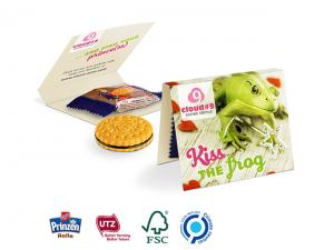 Promotional Promotion Cards With Prinzen Rolle Mini Biscuit (7.5g)