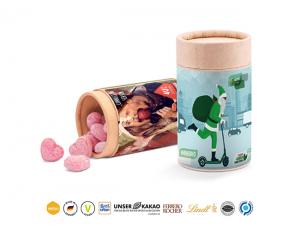 Promotional Biodegradable Kraft Paper Tubes Filled With Lollies - Medium
