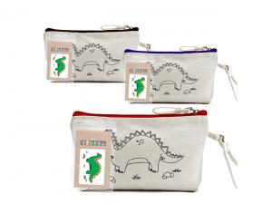 Promotional Colouring In Cotton Canvas Cosmetic Bags (10oz)