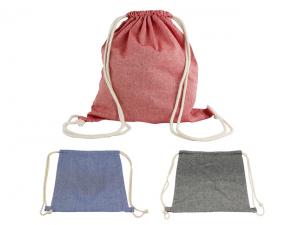 Promotional Melange Dyed Drawstring Backpacks