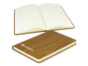 Promotional Hard Cover Woodgrain Notebooks (A5)