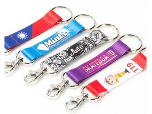 Full Colour Printed Webbing Strap Keychains