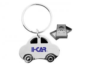 Car Shaped Chrome Metal Keyrings