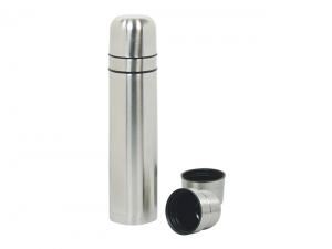 Promotional Stainless Steel Flasks With Two Cups (750ml)