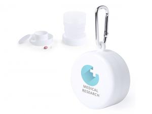 Promotional Collapsible Cups With Integrated Pill Holder (220ml)