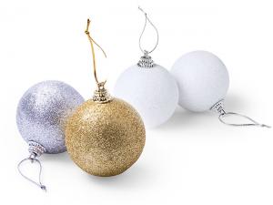 Promotional Custom Printed Christmas Baubles (6Pcs)