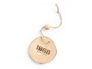 Promotional Natural Wood Cut Ornaments