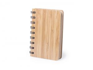 Promotional Small Bamboo Spiral Notebooks
