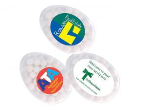 Promotional Egg Shaped Sugar Free Mint Cards (14g)