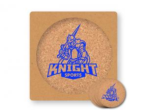 Promotional Cork Coaster Sets - Round (4Pcs)