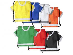 Promotional Team Shirt Shaped Drawstring Backpacks (Kids)