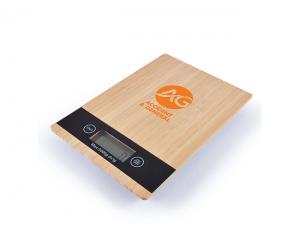 Promotional Bamboo Kitchen Scales (Rectangular)