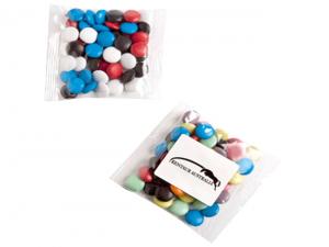 Promotional Corporate Coloured Chocolate Bean Bags (50g)
