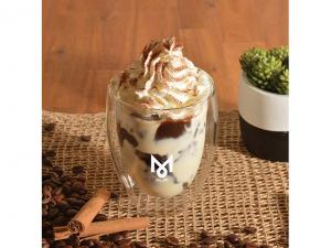 Promotional Borosilicate Glass Cups With Optional Bamboo Lid (350ml)