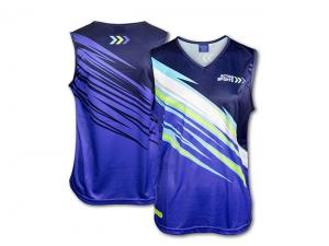 Promotional Ultra-Mesh Mens V-Neck Singlets (150gsm)