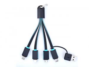 Promotional 6-In-1 Flat LED Charging Cables