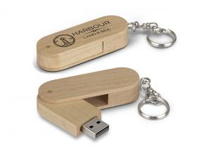 Promotional Maple Wood Swivel Flash Drives (8GB)